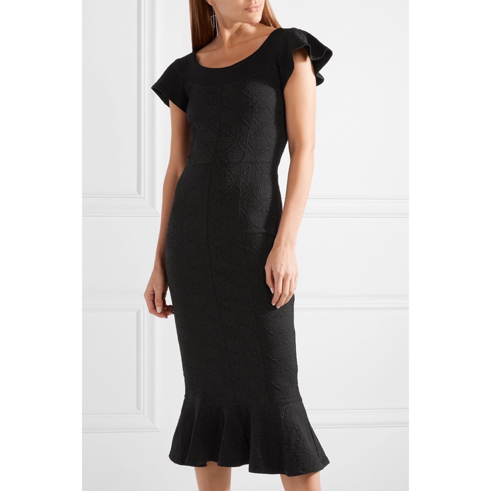 Opening Ceremony Lotus Jacquard Midi Dress